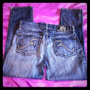Cropped jeans R&R darks wash